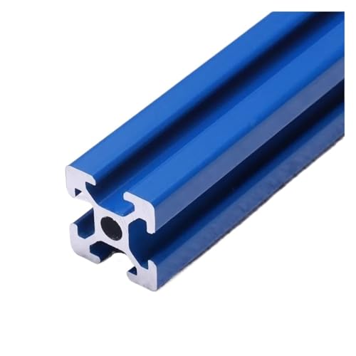 DAISHUJIE Alu Profil 1/4 STÜCKE 2020 Aluminiumprofil T-Nut Europäischer Standard 100 500 100 0 MM Aluminium-Extrusion 20X20 for CNC-3D-Drucker DIY Spray Blau(1Pc 2020T Blue,700mm) von DAISHUJIE