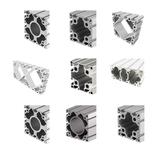 DAISHUJIE Alu Profil 9090 100100 120120 160160 200200 Aluminiumprofil Linearschiene Maßgeschneiderte Metallrahmen-Extrusion CNC 3D-Druckerteile DIY(10-200200,750mm) von DAISHUJIE