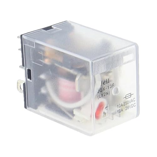 DAISHUJIE Elektromagnetisches Relais LY2NJ Spule Power Relais Auto Auto AC DC 12V 24V 36V 48V 110V 220V 380V Elektromagnetische Relais Schalter 8Pin Modul(DC,6V) von DAISHUJIE