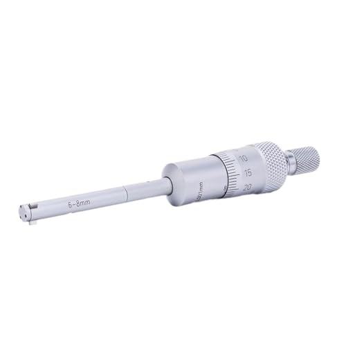 DAISHUJIE Innenmikrometer Dreipunkt-Innenmikrometer 2-2,5-3-4-5-6-8-10-12-16-20 mm, Genauigkeit 0,004 mm, verpackt mit Messring und Verlängerungsstange(4-5MM) von DAISHUJIE