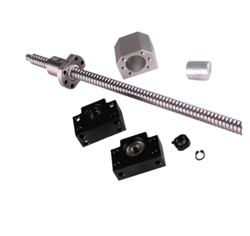 DAISHUJIE kugelumlaufspindel SFU1605 Set SFU1605 Gerollte Kugelumlaufspindel C7 Ende bearbeitet + Kugelmutter + Mutterngehäuse BK/BF12 Endstütze + Kupplung RM1605 Kugelumlaufspindel(2700mm) von DAISHUJIE