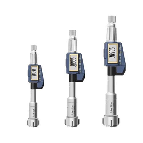 Dreipunkt-Innendurchmesser-Mikrometer Digitales Drei-Klauen-/Dreipunkt-Innendurchmesser-Mikrometer zur Messung von Durchgangslöchern, Sacklöchern und Lagerinnenlöchern 0,001 ( Color : 12-16mm ) von DAISHUJIE