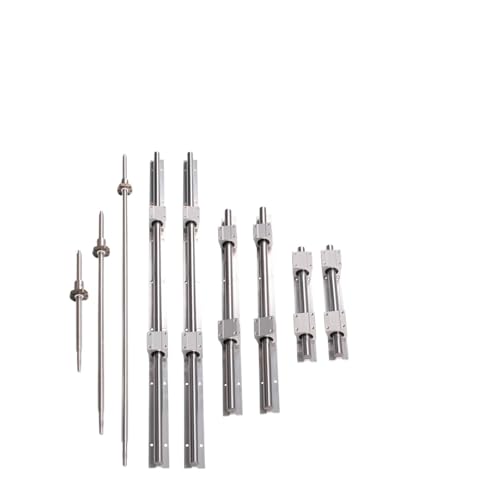 Linearführungsschiene 1 Satz SBR20 CNC-Linearführungssatz, jede Länge, 6 Stück Schienen + 12 x SBR20UU-Lagerblöcke + 3 x SFU1605-Kugelumlaufspindel + DSG16H-Mutter(1605 350 1550 1550) von DAISHUJIE