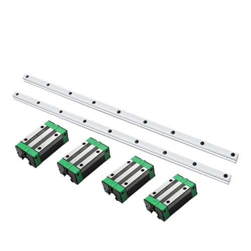 Linearführungsschiene 2 STÜCKE HGR15 HGR20 Platz Linearführungsschiene + 4 STÜCKE HGH15CA HGH20CAHGW20CC Gleitblöcke Wagen(2Rail 4HGH15CA,400mm) von DAISHUJIE