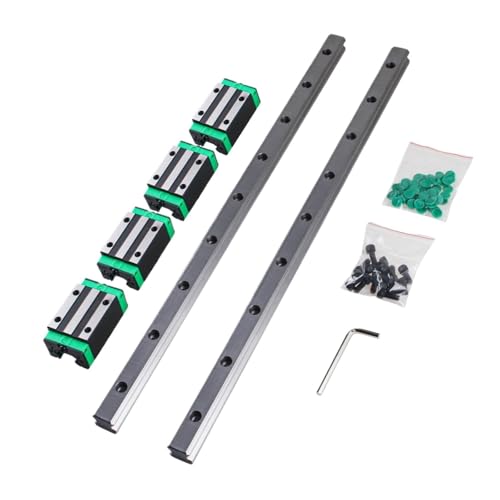 Linearführungsschiene 2 STÜCKE HGR15 HGR20 Platz Linearführungsschiene + 4 STÜCKE HGH15CA HGH20CAHGW20CC Gleitblöcke Wagen(2Rail 4HGH20CA,1500mm) von DAISHUJIE