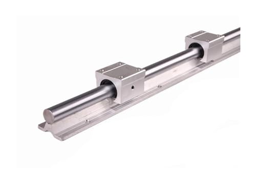 Linearführungsschiene 2 STÜCKE Linearschienenunterstützung + 4 Stück Blocklager + bearbeitetes Kugelumlaufspindelende + Muttergehäuse + + Kupplungssatz(1605-800 SBR20-800) von DAISHUJIE