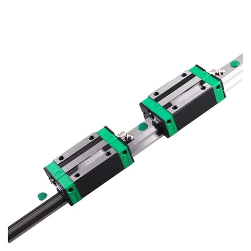 Linearführungsschiene 2 stücke Platz Linearführungsschiene + 4 stücke HGH20CA HGH15CAFlang Slide Block Wagen for CNC Router Gravur(2Rail 4HGH15CA,800mm) von DAISHUJIE