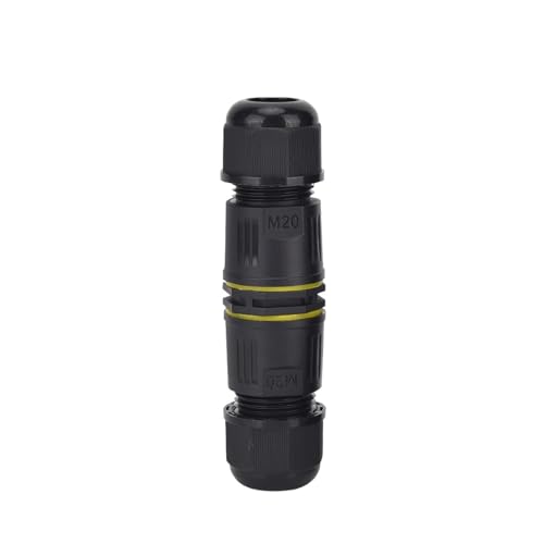 Wasserdichte Kabelverbinder 1 Stück IP68 M16 M20 Wasserdichter Stecker 2/3/4/5-polige Schraubverbindung lötfrei for 3-12 mm Kabel M25 Elektrische Anschlussdose(M16-2pin (5-8mm)) von DAISHUJIE