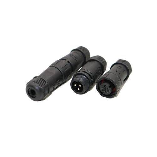 Wasserdichte Kabelverbinder IP68 M12 Montiert Geschweißte Stecker Outdoor 2 3 4 5 6 7 8 Pin Wasserdicht Stecker Joint Aviation Docking Männlich Weiblich(2P) von DAISHUJIE