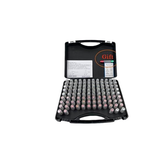 metrischer Messdorn Stiftlehrensatz, Bereich 0,1–6,00 mm, 51/91/99/101 Stück, Schritt 0,01/0,05 mm, Präzisionsstahl, maßgeschneiderte Stiftlehre for Zimmerei und Inspektion(1.00-2.00mm 101pcs) von DAISHUJIE