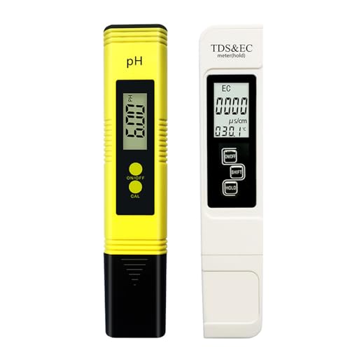 DAJASD 4 in 1 PH Messgerät, PH/TDS/EC Temperatur Tester, LCD Digital EC Messgerät, TDS/EC Wasser Tester, Wasserqualitätstest Meter, Wasserqualität Tester Für Trinkwasser Schwimmbad Aquarium Pools von DAJASD