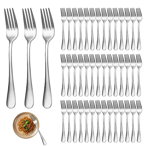 DAJAVE 48 Stück Gabeln, Edelstah Gabeln Set, 20,7cm Edelstahl Gabel Set, Tafelgabeln, Dessertgabeln set, Besteck gabeln, Spiegelpoliert, Polierte Gabel für Haushalt/Küche/Restaurant, Spülmaschinenfest von DAJAVE