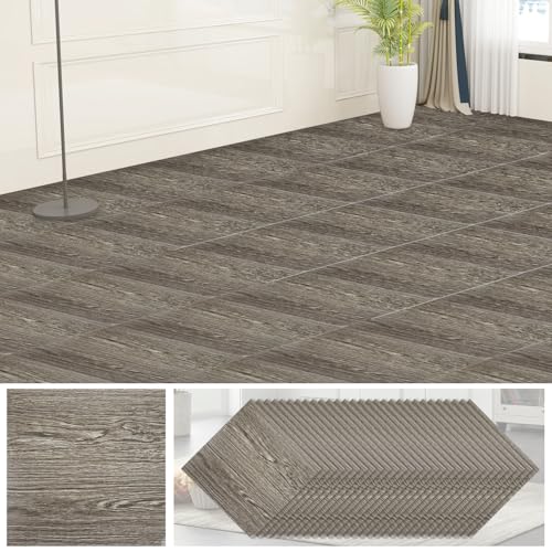 DAJAVE 40 Stück PVC Bodenbelag Betonoptik 30x30cm Vinylboden Selbstklebend Bodenfliesen Betonoptik Klebefliesen Boden, Vinylboden Rutschfest, Wasserfest, Vinyl Fliesen Wohnzimmer (Graue Holzmaserung) DAJAVE 40 Stück PVC Bodenbelag Betonoptik 30x30cm Vinylboden Selbstklebend Bodenfliesen Betonoptik Klebefliesen Boden, Vinylboden Rutschfest, Wasserfest, Vinyl Fliesen Wohnzimmer (Graue Holzmaserung) von DAJAVE