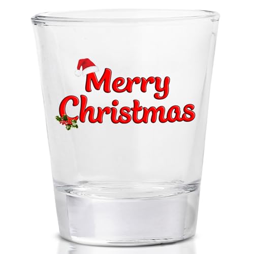 DAJDC Lustiges Schnapsglas mit Weihnachtsmann-Motiv, sarkastisches Schnapsglas, Geschenkidee von DAJDC