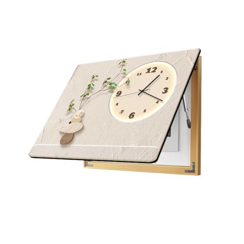 Dekorative Malerei Für Stromzählerkästen, Dekorative Malerei Eines Stromzählers Mit Uhr, Hydraulischer Stützstange, Wandmalerei Mit Vertikalen Schaltkreiskästen(A,52 * 41cm) von DAJIAYIQI