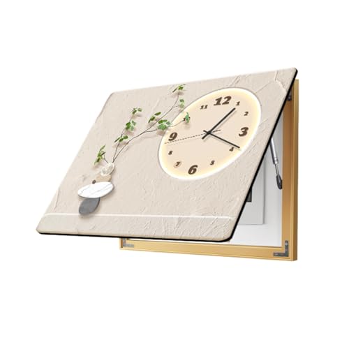 Dekorative Malerei Für Stromzählerkästen, Dekorative Malerei Eines Stromzählers Mit Uhr, Hydraulischer Stützstange, Wandmalerei Mit Vertikalen Schaltkreiskästen(C,92 * 72cm) von DAJIAYIQI