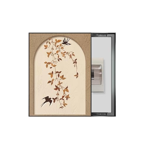 Wandbehang Mit Gemälden Zum Verstecken Von Schalttafeln, Dekorative Sicherungskastenabdeckung, Geräuschlose Schiene, Push-Pull-Verteilerkasten, Dekoratives Gemälde(C,60 * 45cm) von DAJIAYIQI