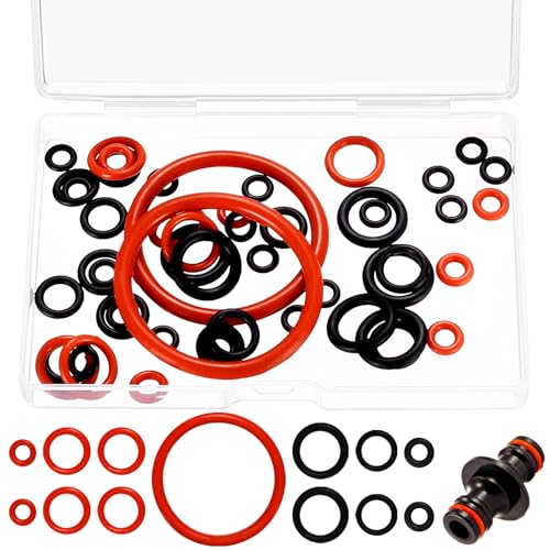 50 Stück Dichtungsringe Brühgruppe, Kaffeemaschine Silikon O-Ringe, Kaffeevollautomat O Ring Set Dichtungen Wartungssatz für Auslaufventil Supportventil Kaffeevollautomat Ersatzteile von DAJMAIEZ