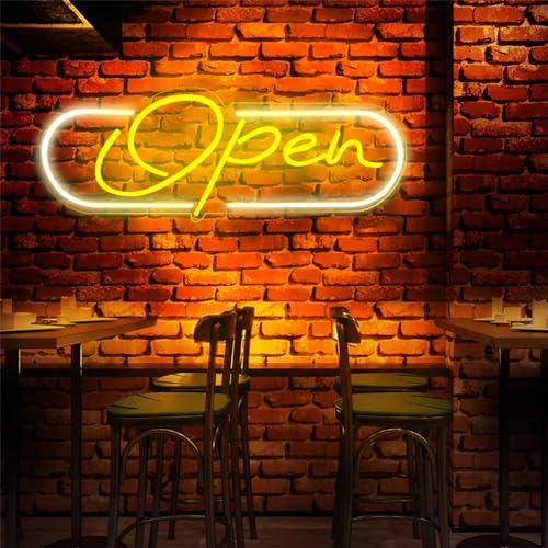Open Neon Schild LED Open Neon Nachtlichter für Raumdekor Licht USB geöffnet Lampe Schlafzimmer Bar Pub Hotel Café Restaurant Spielzimmer Wandkunst Dekoration Zeichen von DAKABUKA