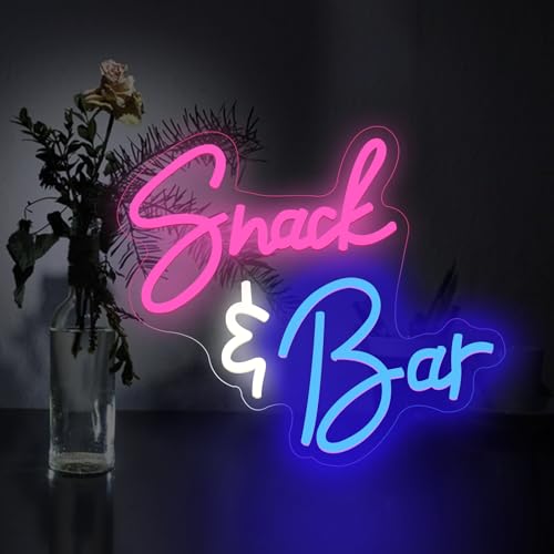 Snackbar Neonschild dimmbares Snackbar LED Neonlicht für die Wanddekoration USB betriebene Snackbar Leuchtschilder für Snackbar Kuchen Süßwarenladen Snackladen Kaffeebar Heimdekor Snackbar Neonschild dimmbares Snackbar LED Neonlicht für die Wanddekoration USB betriebene Snackbar Leuchtschilder für Snackbar Kuchen Süßwarenladen Snackladen Kaffeebar Heimdekor von DAKABUKA
