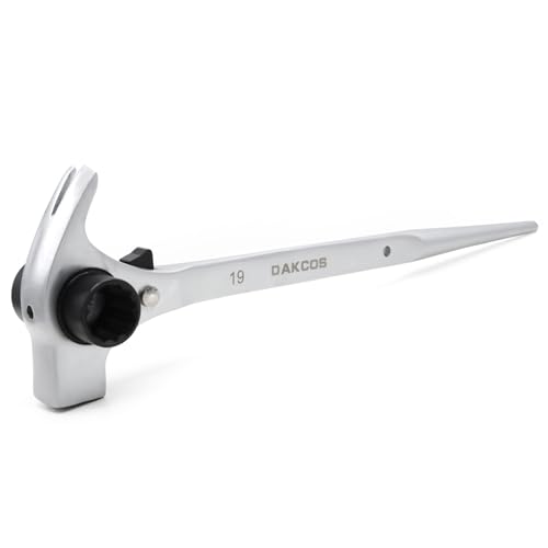 DAKCOS Gerüstbauratsche 19/22 mm Gerüstratsche 4-in-1 rechts/links umschaltbar Gerüstbauknarre aus CR-V mit mattierter Chromoberfläche DAKCOS Gerüstbauratsche 19/22 mm Gerüstratsche 4-in-1 rechts/links umschaltbar Gerüstbauknarre aus CR-V mit mattierter Chromoberfläche von DAKCOS