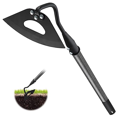 Gartenhacke,Gehärtete Hohlhacke mit langem Griff – 64 cm Robuste Gartenhacke zum Jäten, Lösen von Boden, Graben, Pflanzen, Rillen, Praktisches Gartenwerkzeug Gartenhacke,Gehärtete Hohlhacke mit langem Griff – 64 cm Robuste Gartenhacke zum Jäten, Lösen von Boden, Graben, Pflanzen, Rillen, Praktisches Gartenwerkzeug von DAKEPOLE