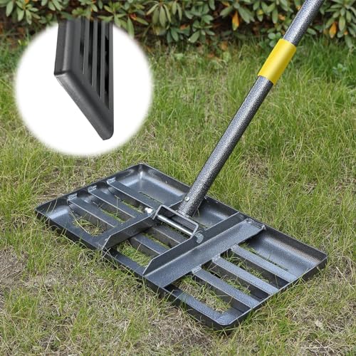 Rasenrechen Rasen Nivellierrechen Metall 182cm Golf Gartengras Surface Rasenwerkzeug Rakel für Rasen Rasenschieber Edelstahl Garten Hinterhof Rasen Flächenebner (25x43cm) von DAKEPOLE