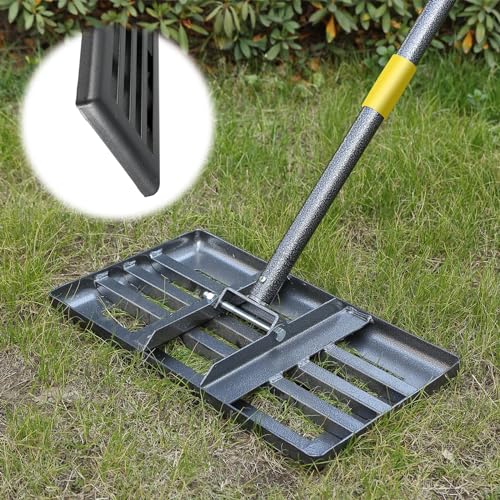 Rasenrechen Rasen Nivellierrechen Metall 182cm Golf Gartengras Surface Rasenwerkzeug Rakel für Rasen Rasenschieber Edelstahl Garten Hinterhof Rasen Flächenebner ( 25x43cm) von DAKEPOLE
