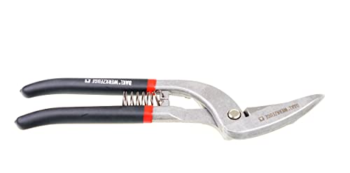 DAKL Blechschere"eXtrem" Pelikanschere rechts 300 mm, mit Feder und PVC-Griffen, Dachdecker, Klempner, Spengler, Durchlaufblechschere, Tafelblechschere von DAKL