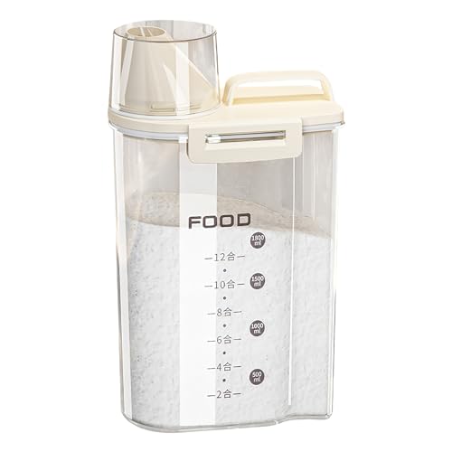 Luftdichter Waschmittelspender, Waschpulver Dosierer, Waschmittel Waschpulver Aufbewahrungsbox, Wiederverwendbar Leere Flaschen Waschpulver, Waschmittel Aufbewahrung, Waschpulver Organizer (2500 ml) Luftdichter Waschmittelspender, Waschpulver Dosierer, Waschmittel Waschpulver Aufbewahrungsbox, Wiederverwendbar Leere Flaschen Waschpulver, Waschmittel Aufbewahrung, Waschpulver Organizer (2500 ml) von DAKLUNAR