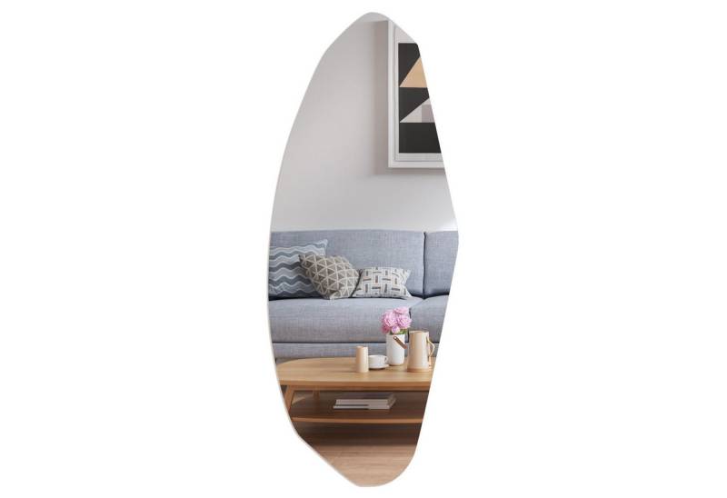 DAKYAM Wandspiegel Großer moderner unregelmäßiger organischer asymmetrischer Spiegelfleck (1-St), 100 x 40 cm für Badezimmer Wohnzimmer von DAKYAM