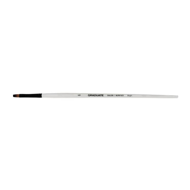 Daler-Rowney Graduate Multitechnik-Pinsel Synthetik Flach langstielig 6 von DAL ROWNEY