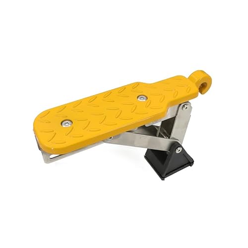DALIUZEHUI Auto Türstufe für Land Rover Defender 90 (L663), Klappbarer Auto Türpedal Trittbretter mit Pufferkissen, Einfacher Zugang Zum Dach Tritthilfe,Yellow von DALIUZEHUI