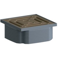 Dallmer DallDrain Pure Aufsatz 100x100mm, Grünbraun von DALLMER