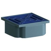 Dallmer DallDrain Pure Aufsatz 100x100mm, Ozeanblau von DALLMER