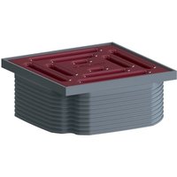 Dallmer DallDrain Pure Aufsatz 100x100mm, Rubinrot Dallmer DallDrain Pure Aufsatz 100x100mm, Rubinrot von DALLMER