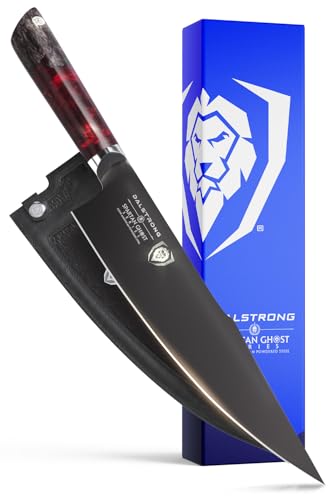 DALSTRONG Chef Knife - 24 cm - Spartan Ghost Series - American Forged S35VN Powdered Steel - Maple & Red Resin Handle - Sheath von DALSTRONG