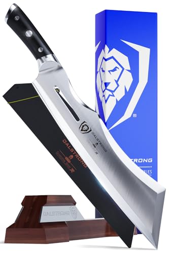 DALSTRONG Heavy Duty Butcher Breaking Knife - 14" Cleaver - Gladiator Series R - The 'Annihilator' - 7CR17MOV High Carbon Steel - G10 Handle - w/Stand & Sheath - NSF Certified von DALSTRONG