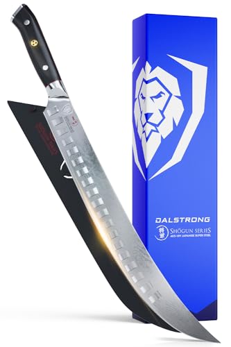 DALSTRONG Premium Metzgermesser - Filetiermesser - 32 cm - Shogun Serie - Damaszener - Japanischer AUS-10V Super Stahl - G10 Griff - mit Scheide von DALSTRONG