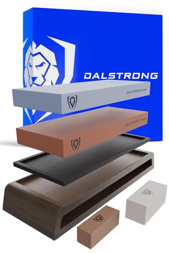 DALSTRONG - Premium Whetstones - Extra Large Grit Stones - #1000#6000 Kit Top-Grade Corundum - Thick - Ultra-Durable von DALSTRONG