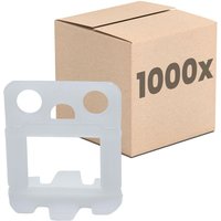 Fliesen Nivelliersystem, Verlegehilfe Set, Fliesenleger Werkzeug - 2mm 1000 Laschen - Dalsys von DALSYS