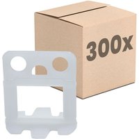 Fliesen Nivelliersystem, Verlegehilfe Set, Fliesenleger Werkzeug - 1mm 300 Laschen - Dalsys von DALSYS