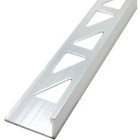 Dalsys - Fliesenschiene Winkelprofil Aluminium (eloxiert, Fliesenprofil - Silber matt 2,5m x 10mm, 1 Stück Dalsys - Fliesenschiene Winkelprofil Aluminium (eloxiert, Fliesenprofil - Silber matt 2,5m x 10mm, 1 Stück von DALSYS