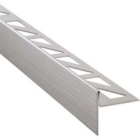 Gefällekeil Dusche, Gefälleprofil, Silber Duschprofil für begehbare Dusche, Edelstahl korrosionsbeständig - Gefälleprofil 148cm, Höhe 10mm, Links von DALSYS