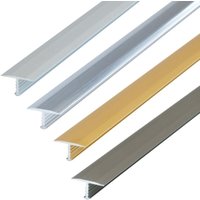 Dalsys - T-Profil, Übergangsprofil - 100cm x 18mm Silber verchromt von DALSYS
