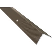 Treppenkantenprofil Vinyl, Laminat zum Schrauben, Winkelprofil aus Aluminium eloxiert - Champagner 100cm x 30mm x 30mm, 6 Stück - Champagner - Dalsys von DALSYS