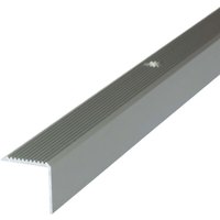 Treppenkantenprofil mit Befestigungsmaterial - 200cm x 20mm x 20mm Champagner von DALSYS