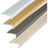 Dalsys - Treppenkantenprofil selbstklebend - 135cm x 25mm x 20mm Silber von DALSYS