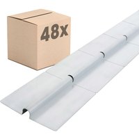 Dalsys Wärmeleitblech Fußbodenheizung für Heizungsrohr , VPE 750mm Silber 75cm, 50 Stück, mit Sollbruchstelle für gleichmäßige Wärmeverteilung - für Dalsys Wärmeleitblech Fußbodenheizung für Heizungsrohr , VPE 750mm Silber 75cm, 50 Stück, mit Sollbruchstelle für gleichmäßige Wärmeverteilung - für von DALSYS