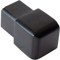 Dalsys - Endstück für Fliesenschiene Quadratprofil Aluminium (eloxiert), Fliesenprofil - Schwarz 12,5mm, 1 Stück von DALSYS